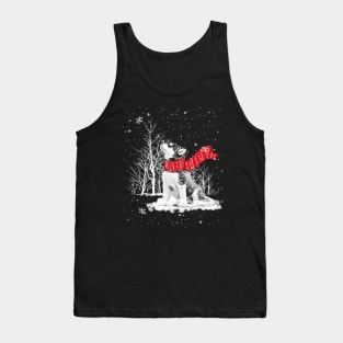 I Loves My Siberian Husky Christmas Tank Top